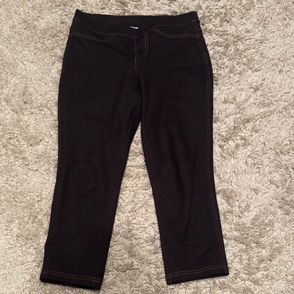 Dark blue Jean Cropped Pants
